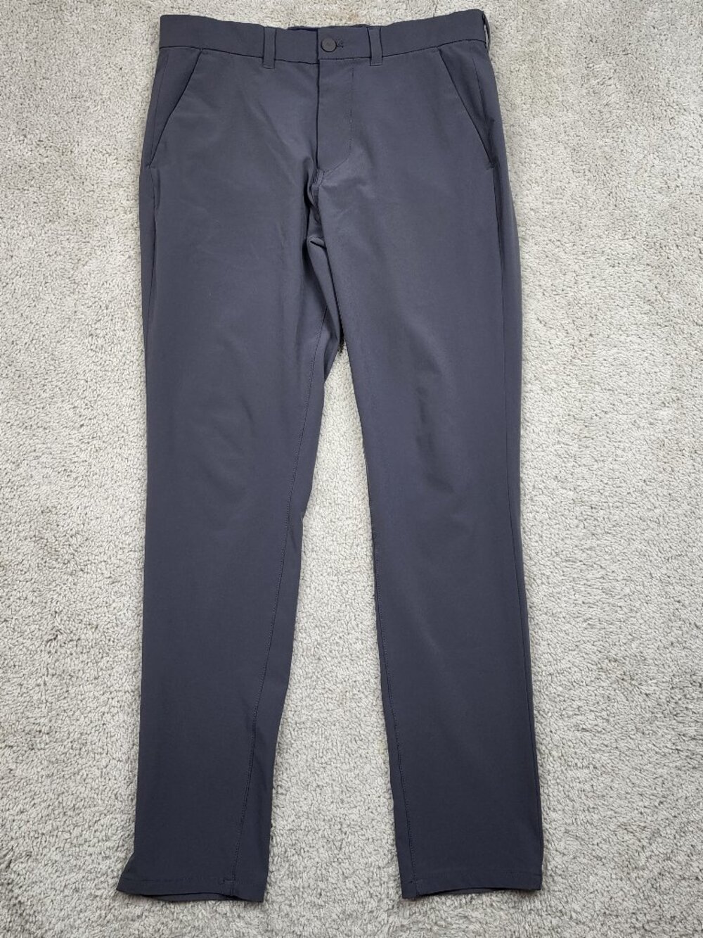 Mizzen + Main Helmsman Pants Men 31x32  Slim Performance Stretch Taper Gray Golf